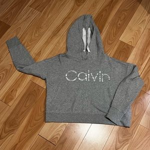 Calvin Klein Cropped Hoodie.  Womens size Small.